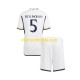 Camisola Real Madrid Jude Bellingham 5 Criança Equipamento Primeiro 2023-2024 Manga Curta
